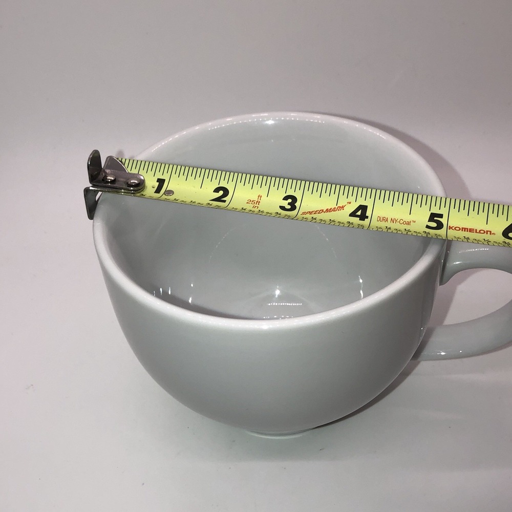 Pottery Barn Great White Large Oversized Jumbo Mug 4" x 5" - Picture 4 of 5